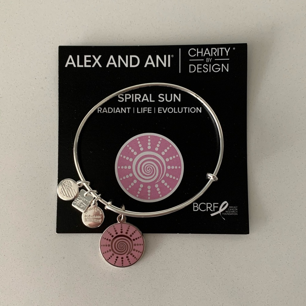 Alex and Ani Spiral Sun Breast Cancer Awareness Bracelet